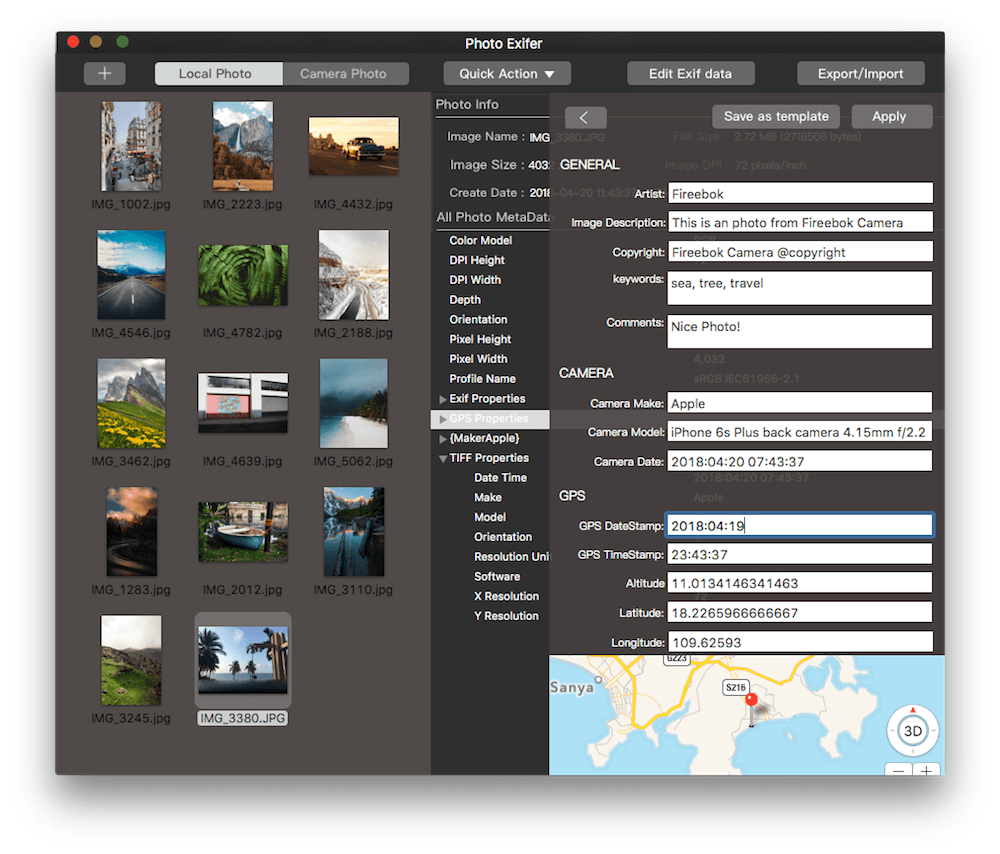 orf exif editor for mac